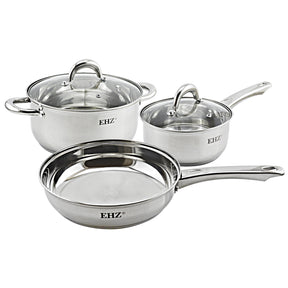 Pot Combination Stainless Steel Full Set With Lid