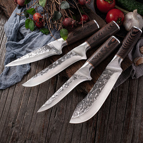 Hammered Stainless Steel Cut Knife